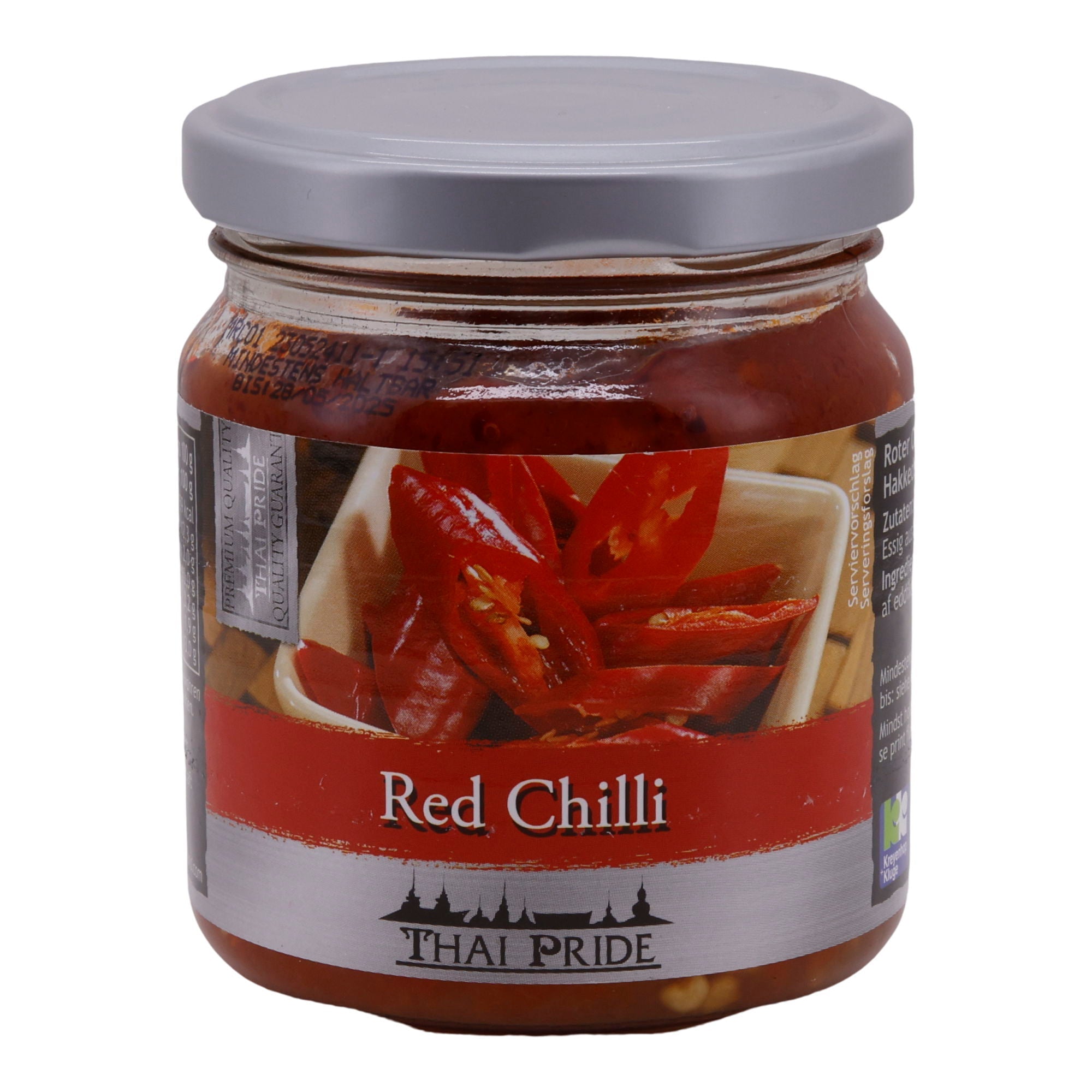 Roter Chili Thai Pride | Gehackt in Sojaöl | Sehr scharf | ideal für Saucen und Dips | 180 g THAI PRIDE
